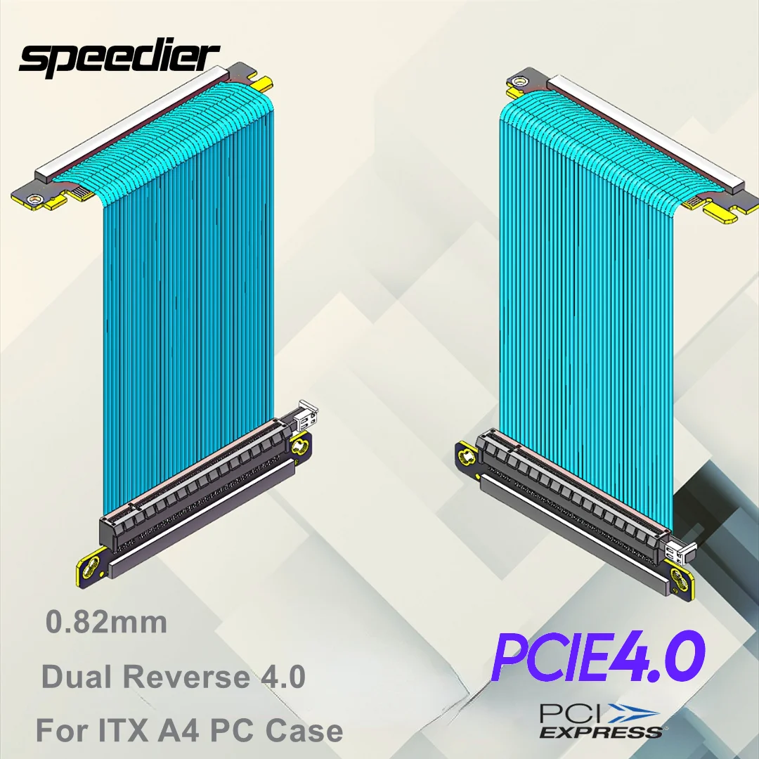 Podwójny odwrócony kabel Pci-e – Itx Gpu Riser Pcie 4.0 16X recenzja i cena