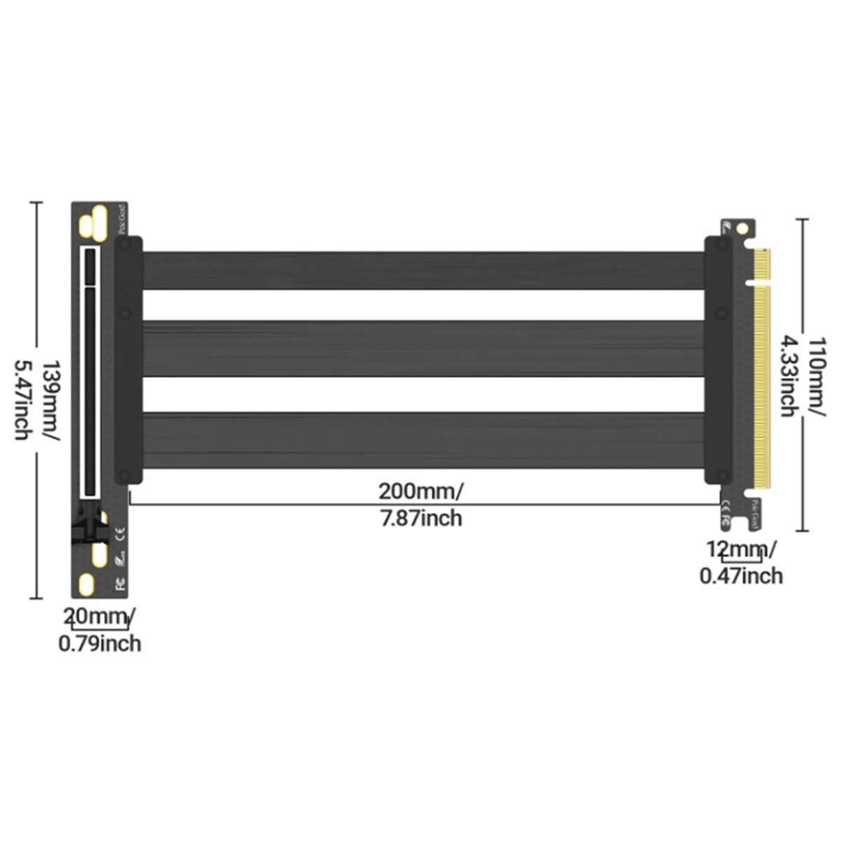 Kabel przedłużający PCIe 5.0 R – Pcie 5.0 Gpu Riser Cable recenzja i cena